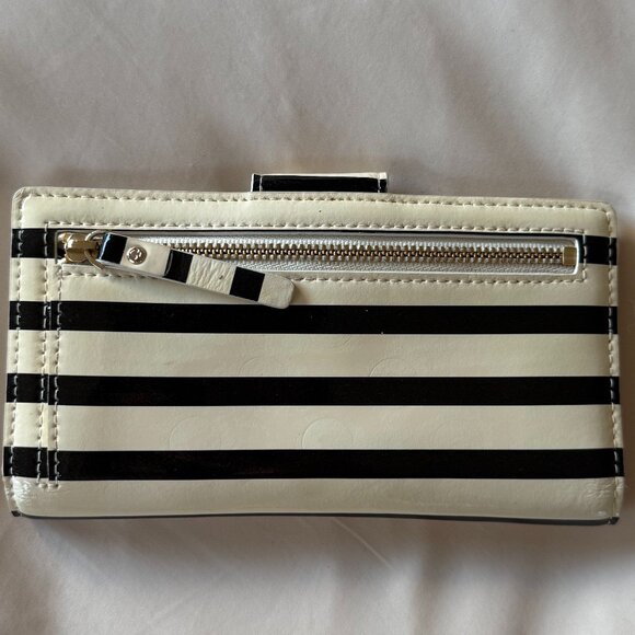 Kate Spade Striped Black & White Wallet - Picture 3 of 7